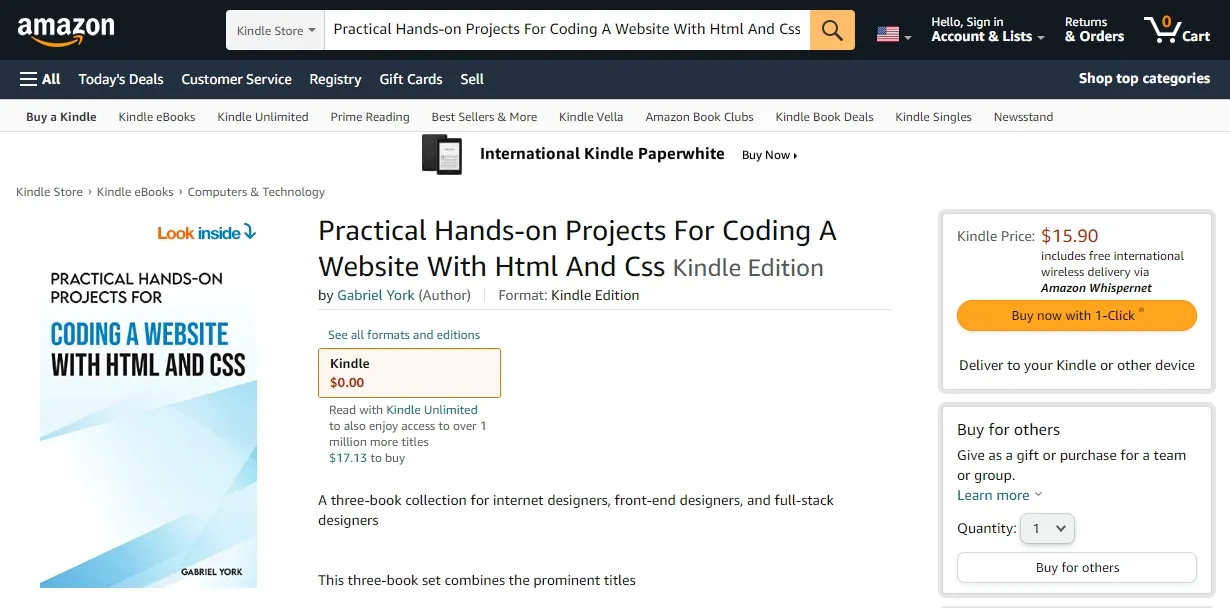 海賊版のKindleのページ